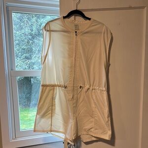 Calia Sleeveless White Sporty Romper